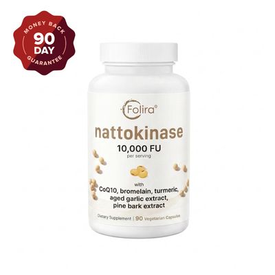 Folira 8-in-1 Nattokinase Complex: Dissolve Fibrin Clots & Restore Performance