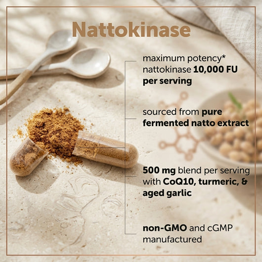 Nattokinase Advanced for Clearing Arteries and Supporting Heart Health